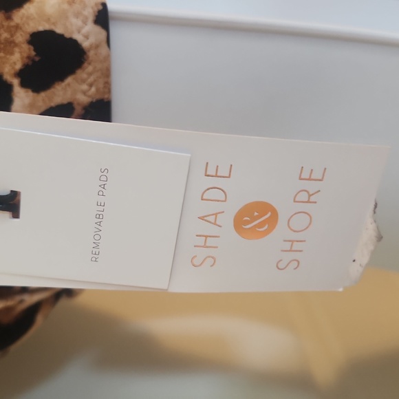 Shade & Shore Pleated Front Bralette Bikini Top - Animal Print - Picture 4 of 7